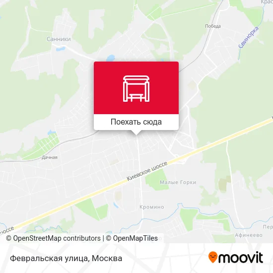 Карта Февральская улица