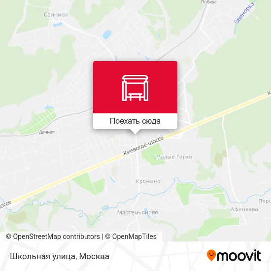Карта Школьная улица