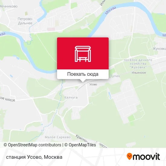 Карта станция Усово
