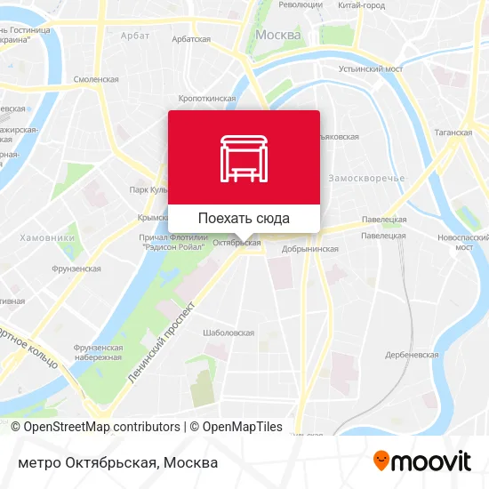 Карта метро Октябрьская