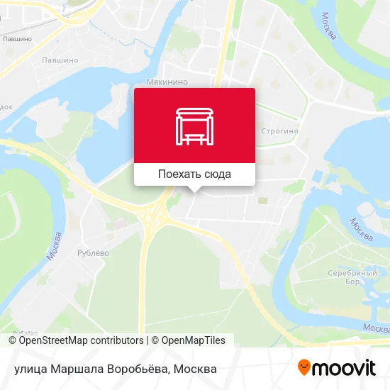 Карта улица Маршала Воробьёва