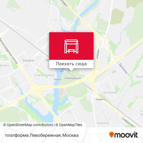Карта платформа Левобережная