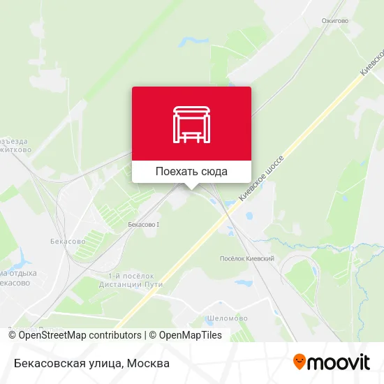Карта Бекасовская улица