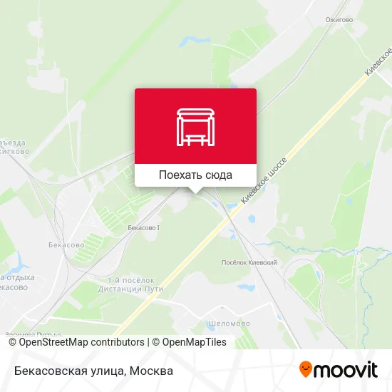 Карта Бекасовская улица
