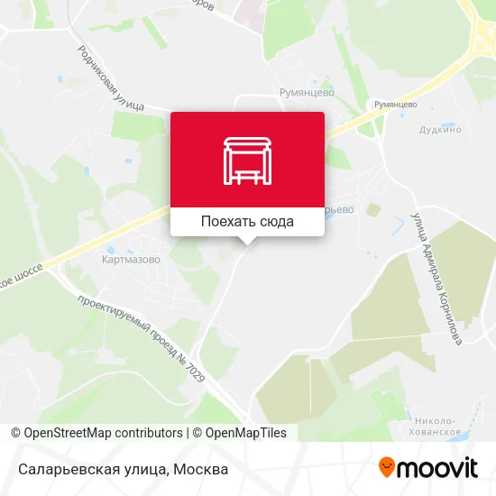Карта Саларьевская улица