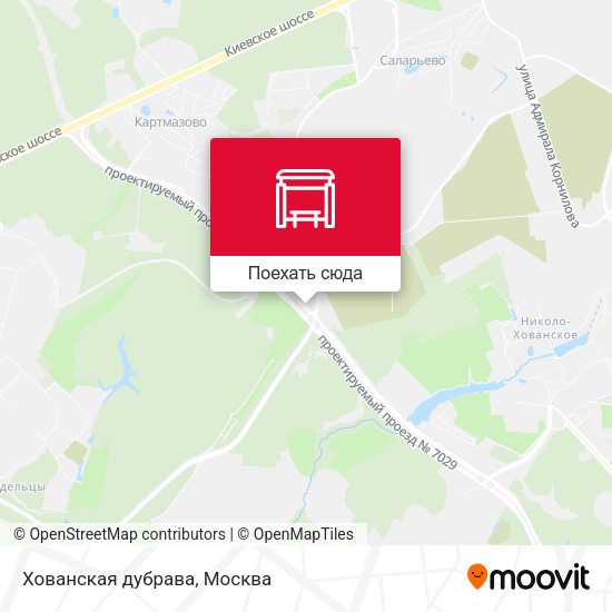 Карта Хованская дубрава
