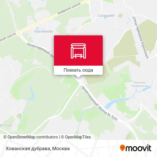 Карта Хованская дубрава