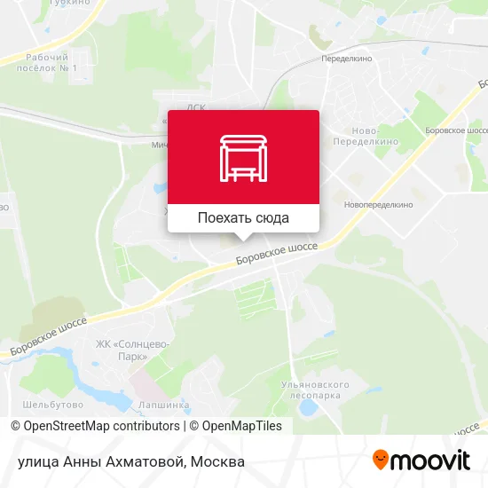Карта улица Анны Ахматовой