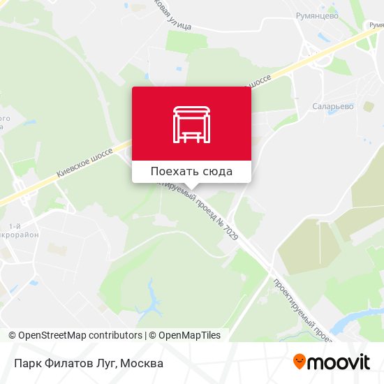 Карта Парк Филатов Луг