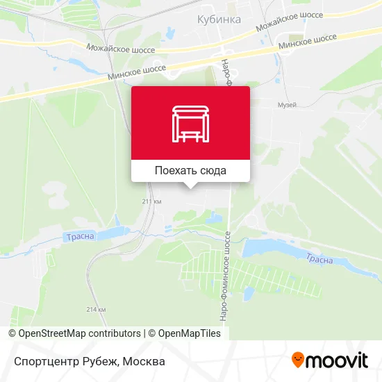 Карта Спортцентр Рубеж