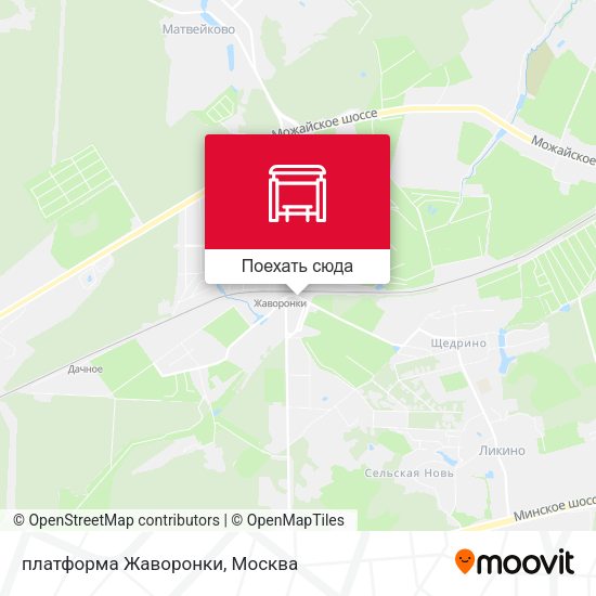 Карта платформа Жаворонки