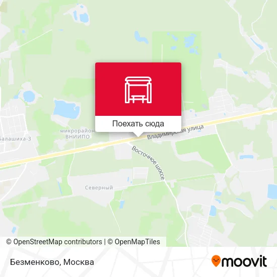 Карта Безменково