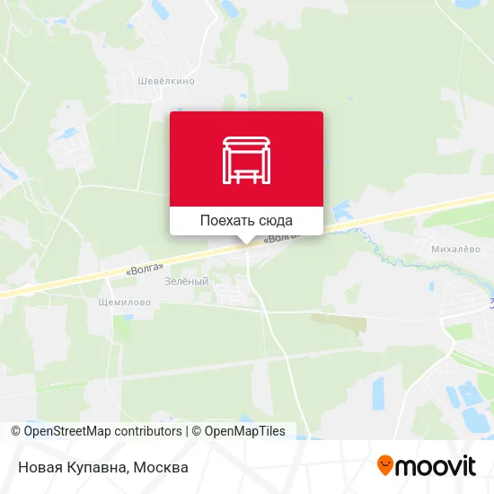 Карта Новая Купавна