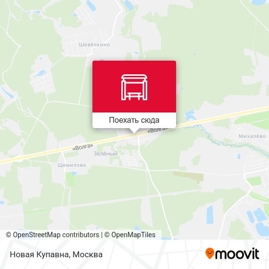Карта Новая Купавна