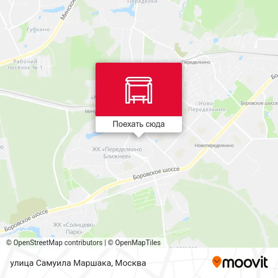 Карта улица Самуила Маршака