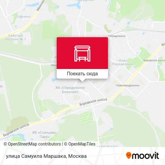 Карта улица Самуила Маршака