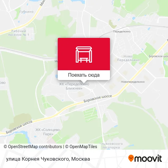 Карта улица Корнея Чуковского