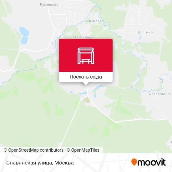 Карта Славянская улица