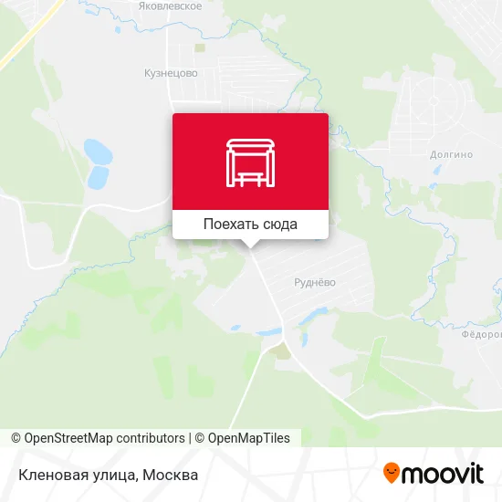 Карта Кленовая улица