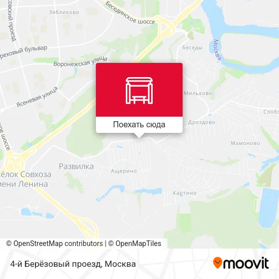 Карта 4-й Берёзовый проезд