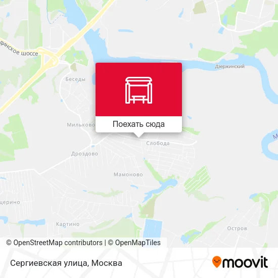 Карта Сергиевская улица