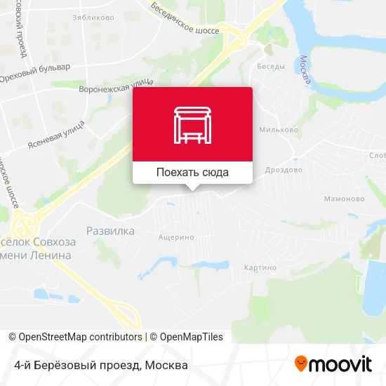 Карта 4-й Берёзовый проезд