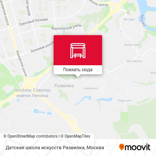 Карта Детская школа искусств Развилка
