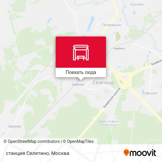 Карта cтанция Селятино