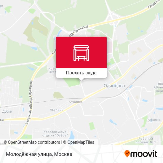 Карта Молодёжная улица