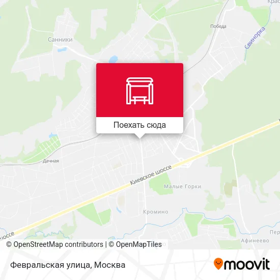 Карта Февральская улица