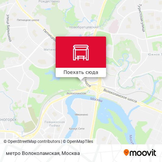 Карта метро Волоколамская