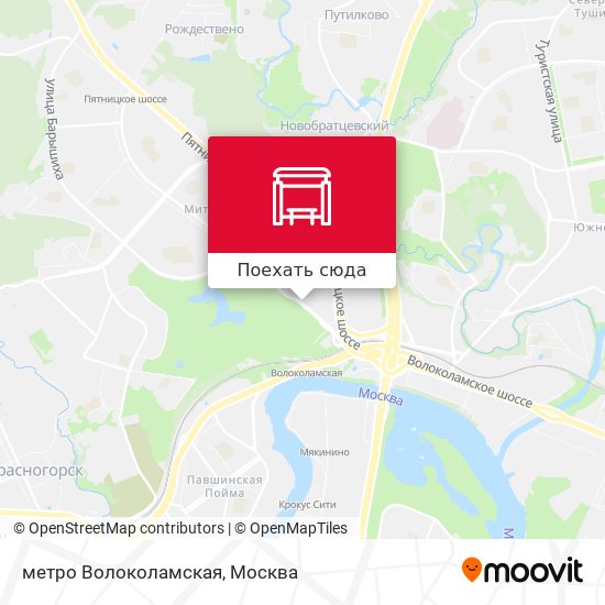 Карта метро Волоколамская