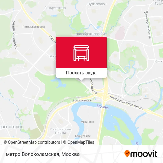 Карта метро Волоколамская
