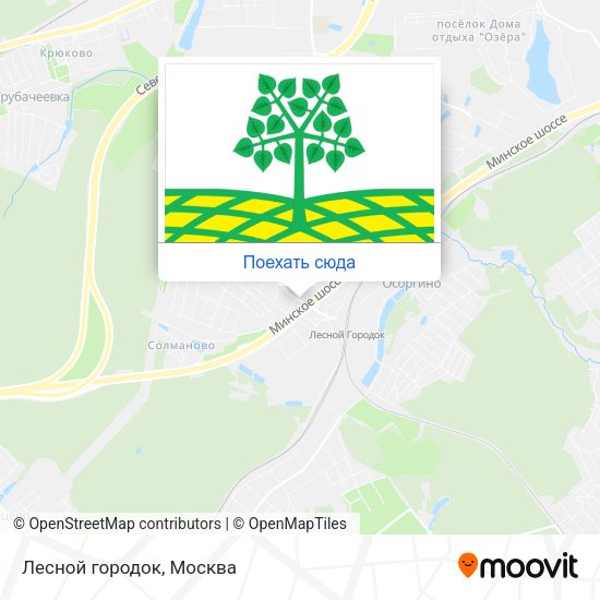 Карта Лесной городок