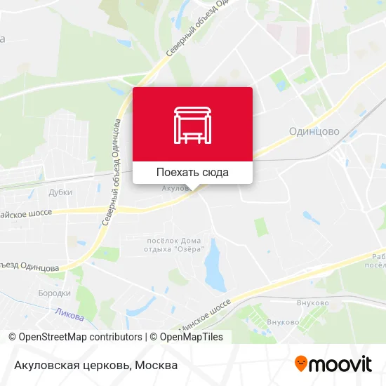 Карта Акуловская церковь