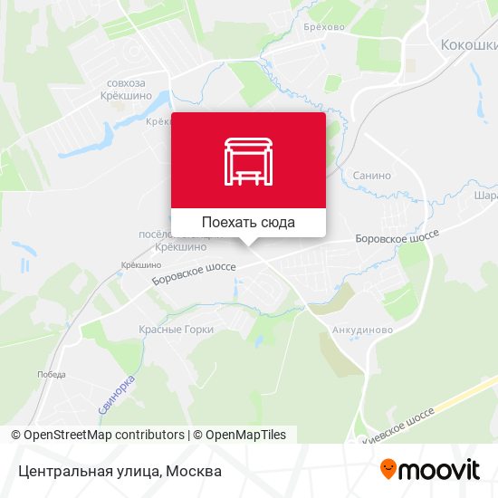 Карта Центральная улица