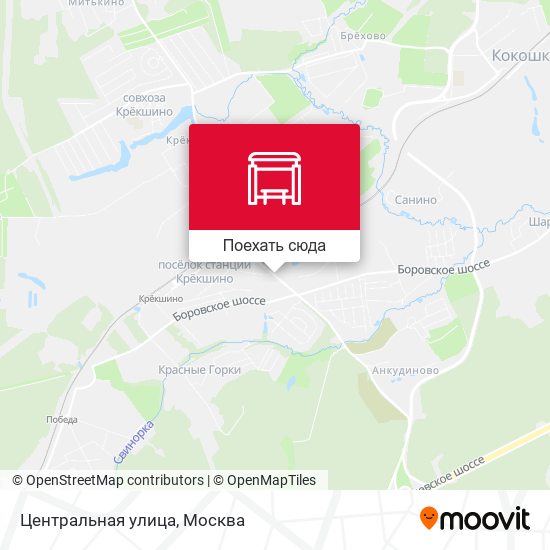 Карта Центральная улица