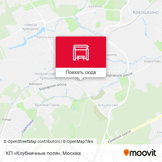 Карта КП «Клубничные поля»