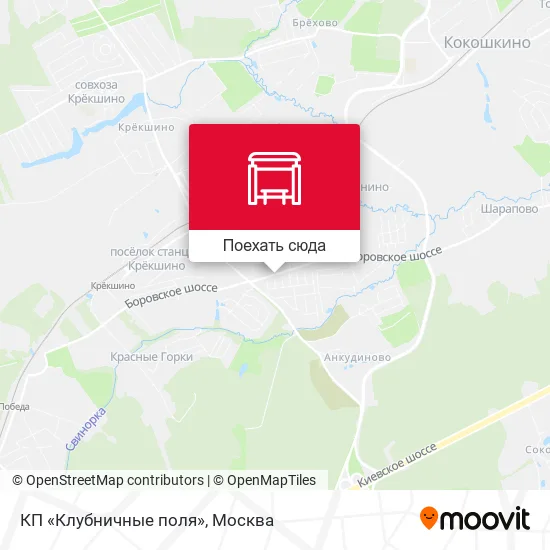 Карта КП «Клубничные поля»
