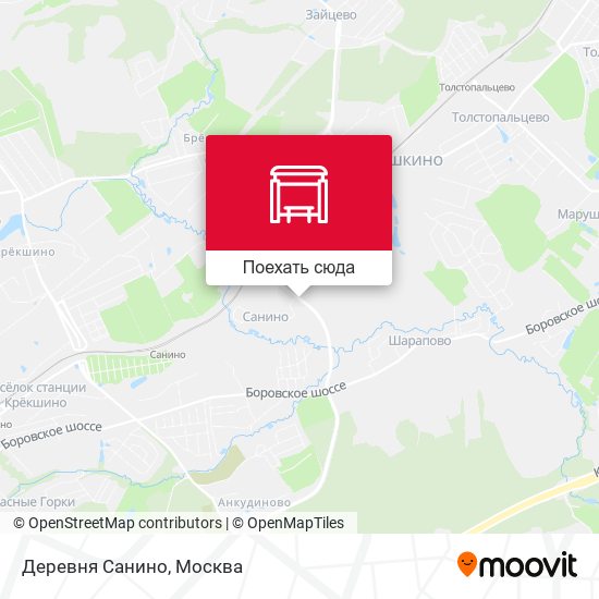 Карта Деревня Санино