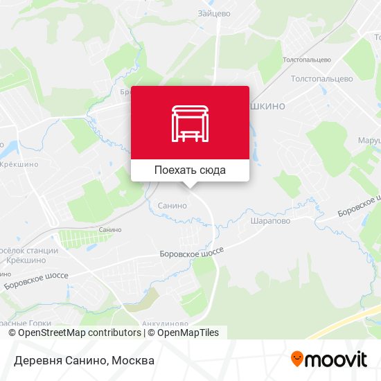 Карта Деревня Санино