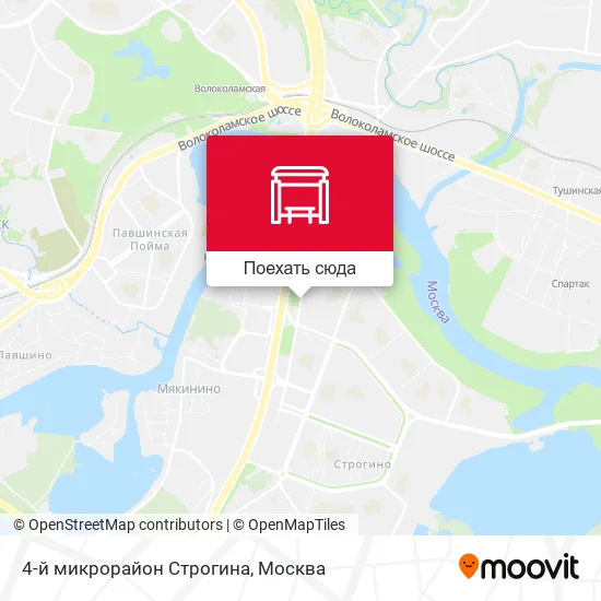 Карта 4-й микрорайон Строгина