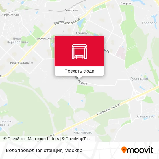 Карта Водопроводная станция