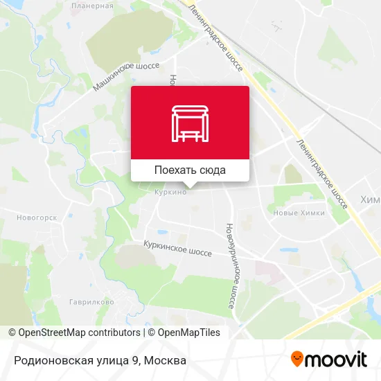 Карта Родионовская улица 9