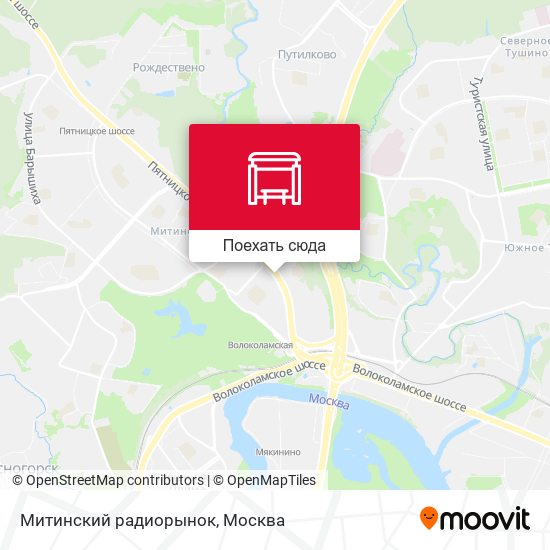Карта Митинский радиорынок