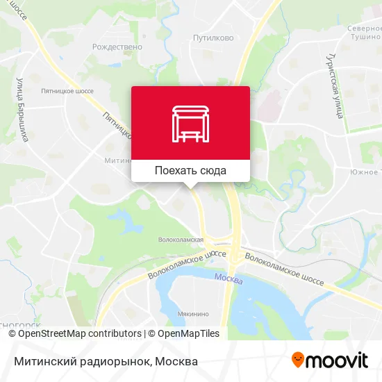 Карта Митинский радиорынок