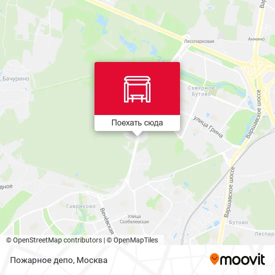 Карта Пожарное депо