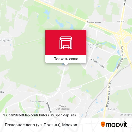 Карта Пожарное депо (ул. Поляны)