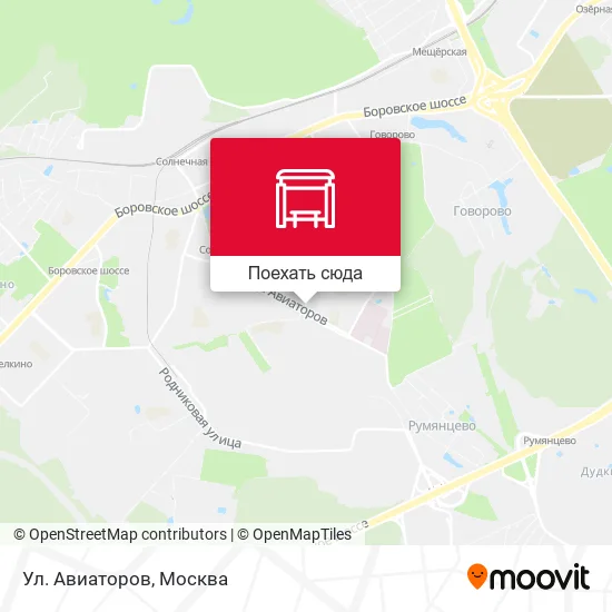 Карта Ул. Авиаторов