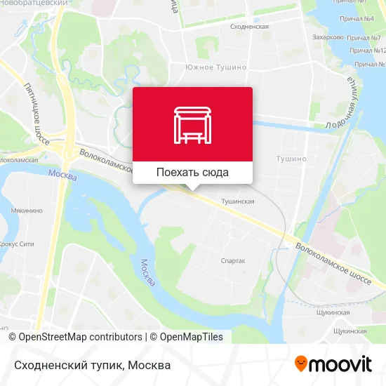 Карта Сходненский тупик